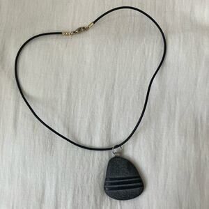 Rock charm necklace